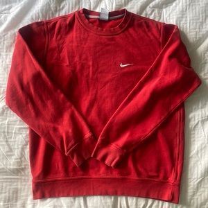 Red Nike sweatshirt